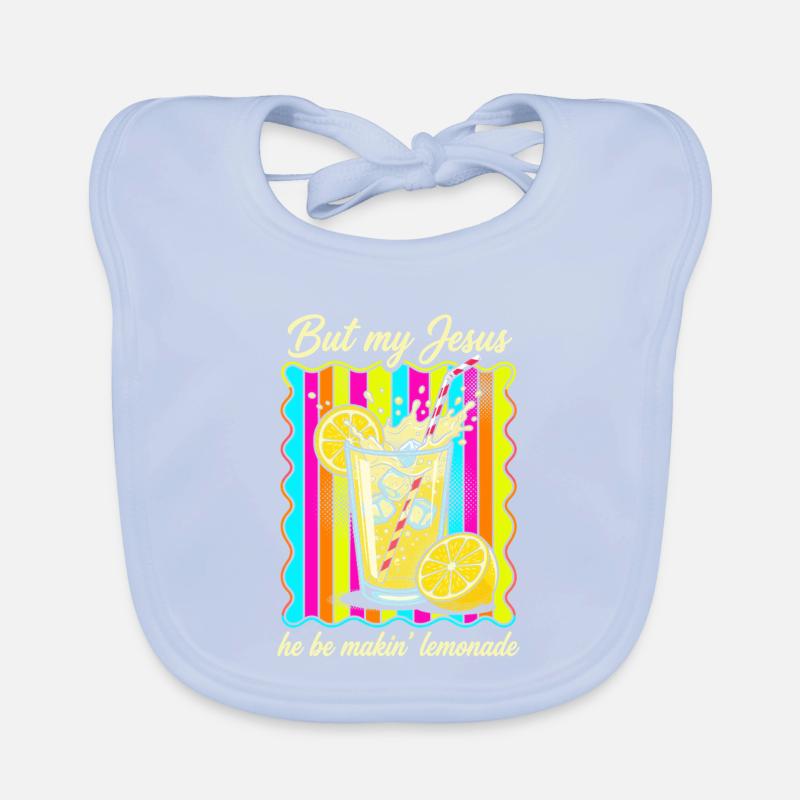 Jesus Makes Lemonade – Imprimé rétro coloré Bavoir bio Bébé