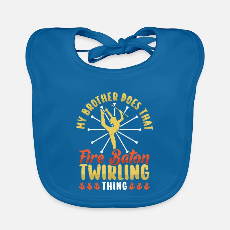 Dancing Vortex Dance School Fire Stick Dancer Organic Baby Bibs