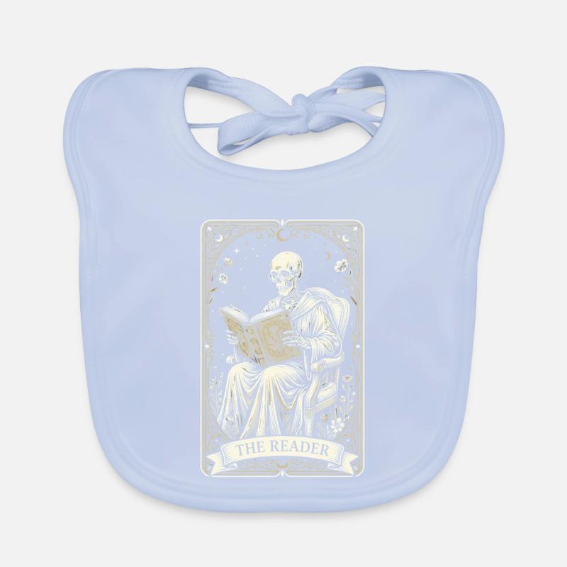 Gothic Skeleton Reader Vintage Floral Bavoir bio Bébé