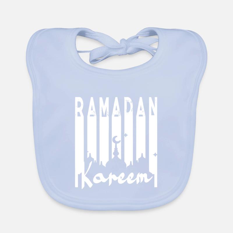 Ramadan Kareem Mosque Silhouette Organic Baby Bibs