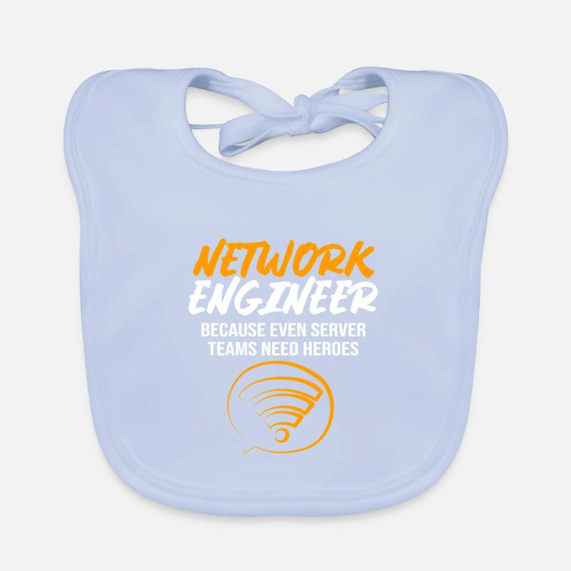 Network Computer Scientist Programmer Admin Organic Baby Bibs