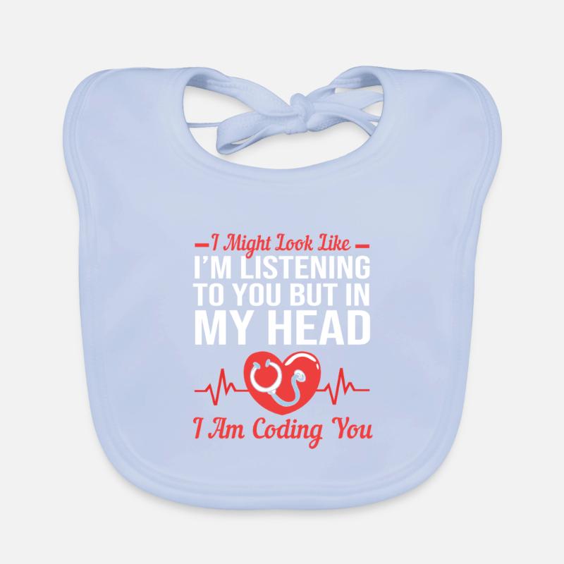 Medizin Programmierer Medizinischer Coder Baby Bio-Lätzchen