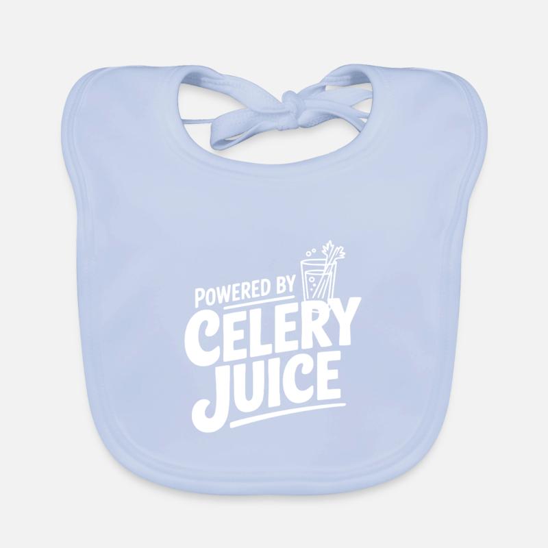 Powered by Celery Juice Organic Baby Bibs