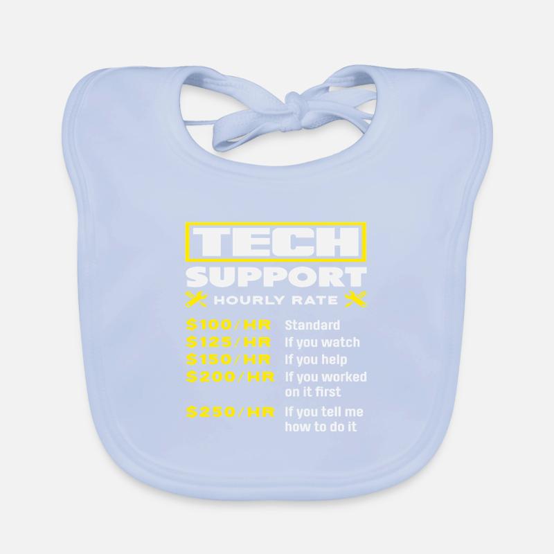 Tech Support Stundenlohn Preisliste IT Baby Bio-Lätzchen