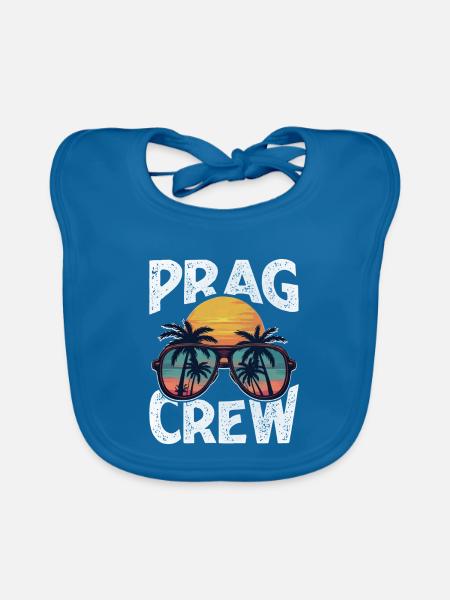 Prag Crew - Baby Bio-Lätzchen - Pfauenblau