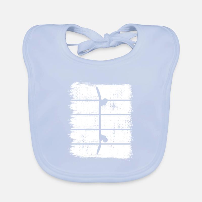 Skateboard Drawing Organic Baby Bibs