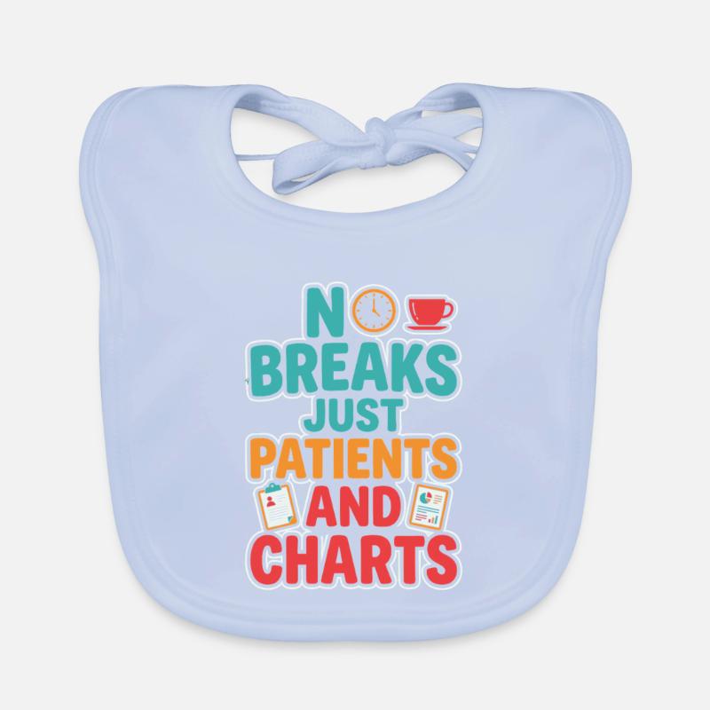 Night Shift Nurse, Tired Organic Baby Bibs