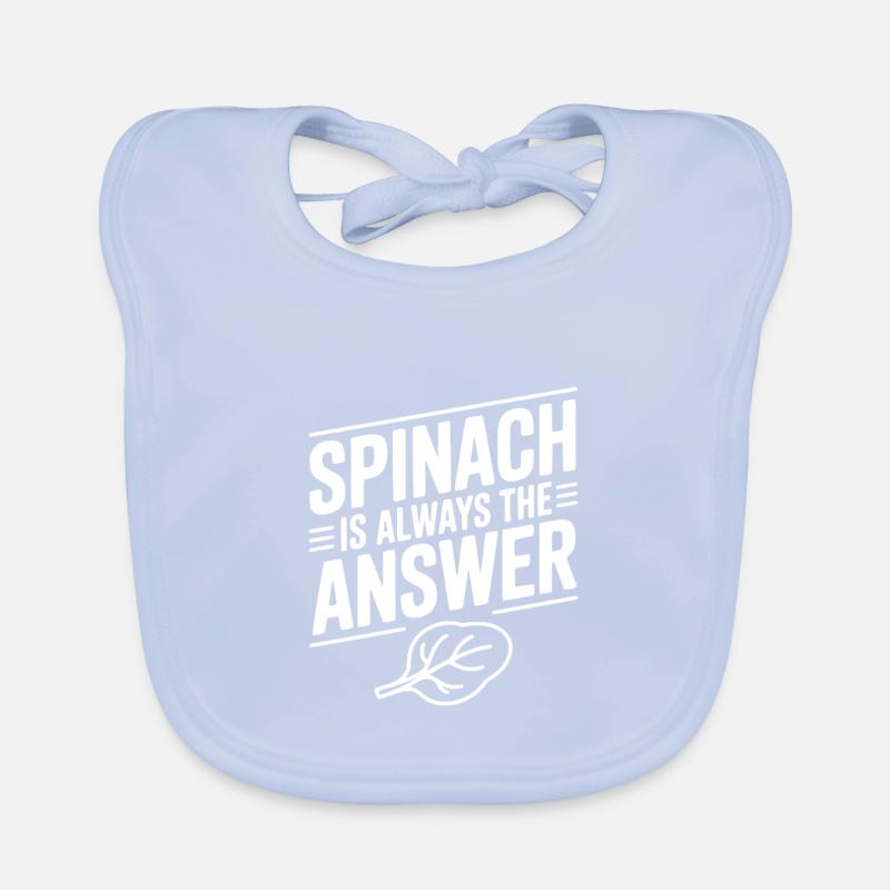 Spinat ist immer die Antwort Baby Bio-Lätzchen