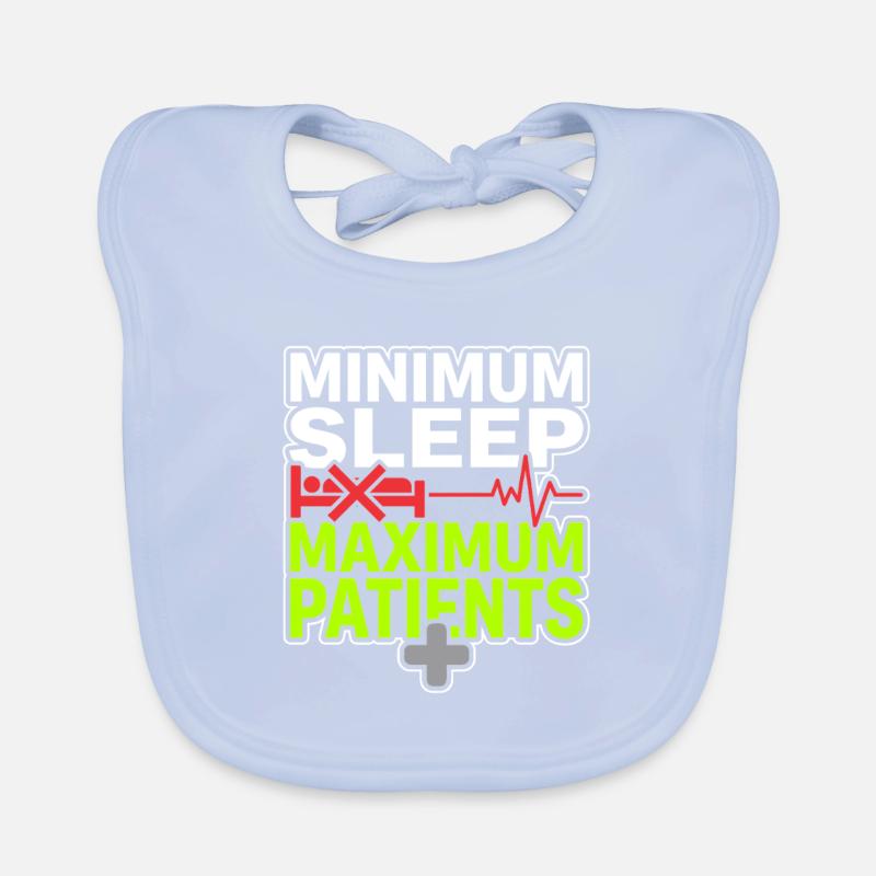 Infirmière de nuit, fatiguée Bavoir bio Bébé