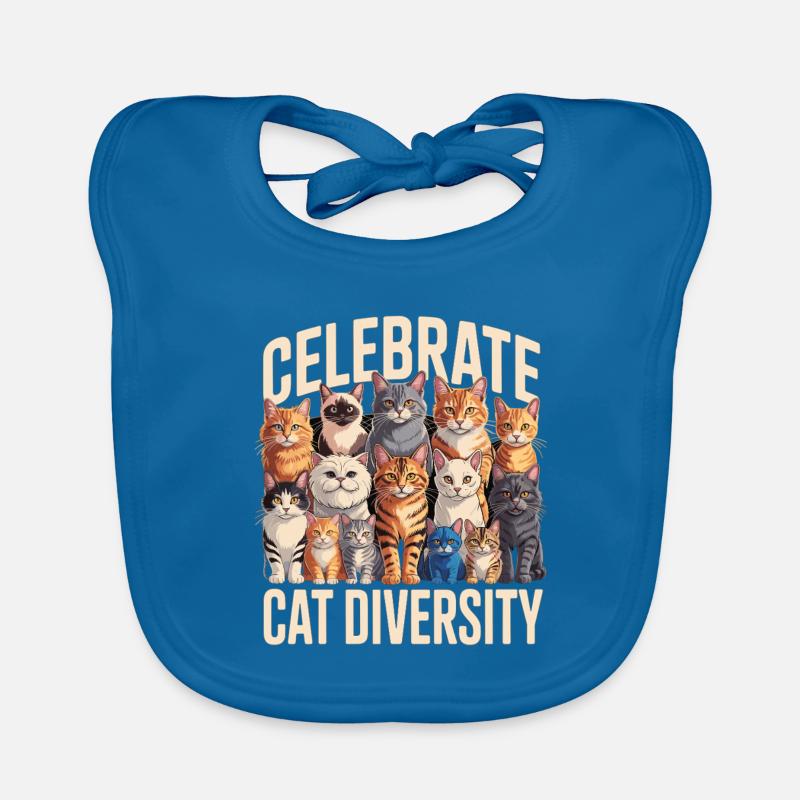 Celebrate Cat Diversity Katzen Baby Bio-Lätzchen