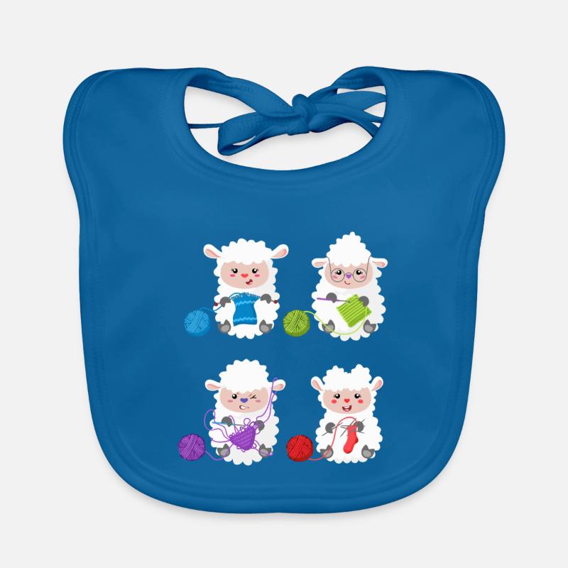Lambs Knit Yarn Pals Organic Baby Bibs