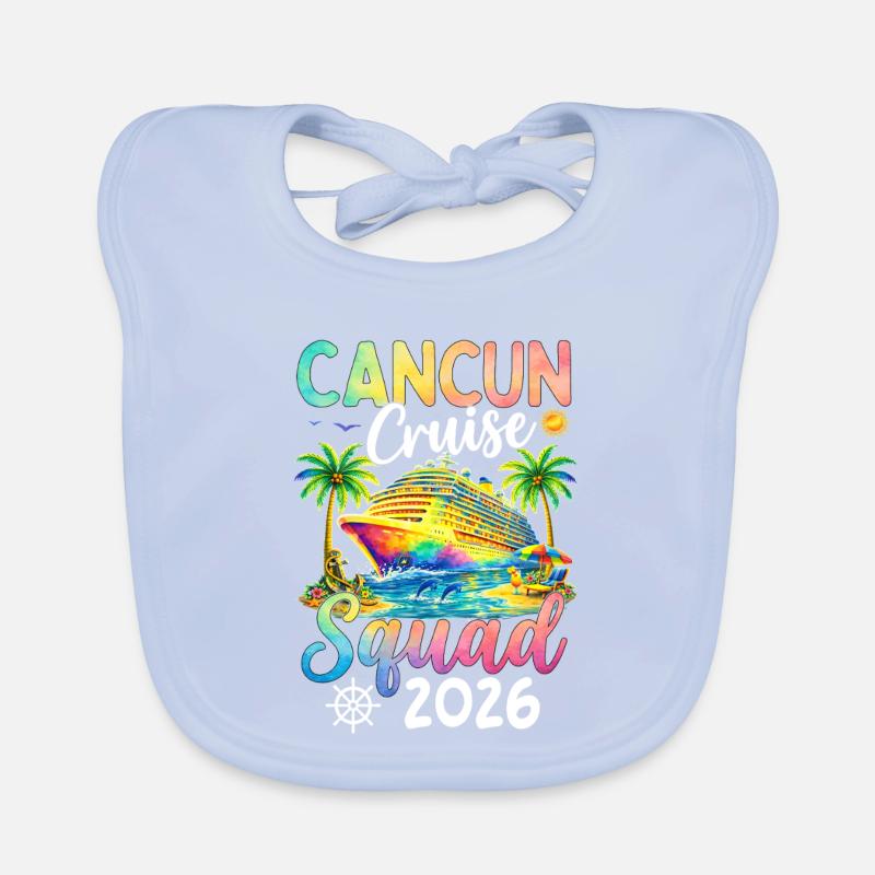 Cancun Cruise Squad 2026 Baby Bio-Lätzchen