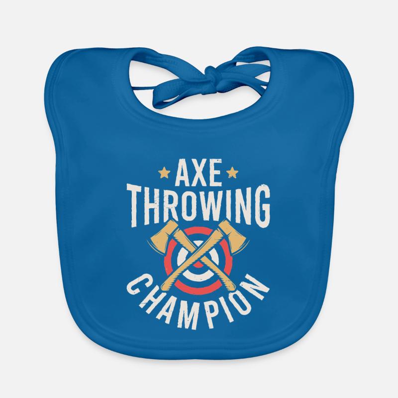 Axe Throwing Champion Organic Baby Bibs