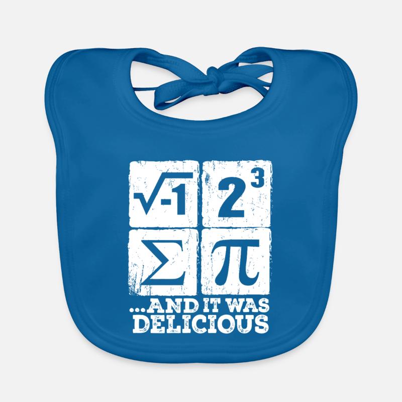 Pi, i and Sigma: Delicious Math Organic Baby Bibs