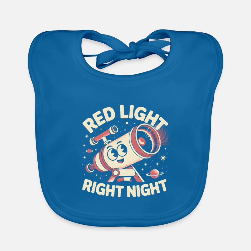 Red Light Clear Night | Astronomy Organic Baby Bibs