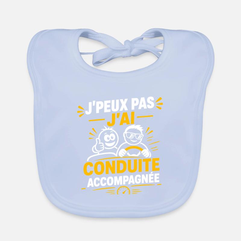 Conduite Accompagnée Bavoir bio Bébé