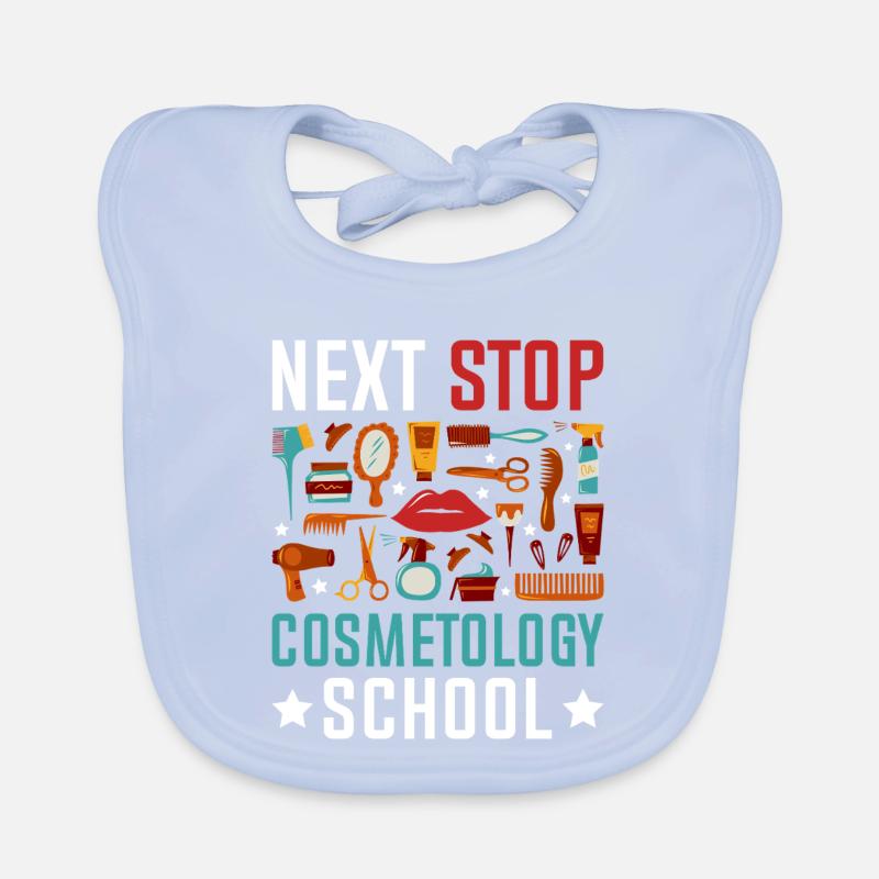 Next Stop Cosmetology School Organic Baby Bibs