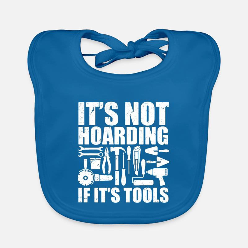 it's not hoarding if it's tools - Baby Bio-Lätzchen - Pfauenblau