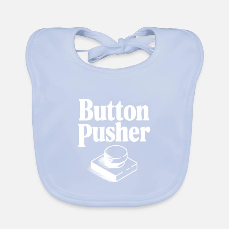 Button Pusher Organic Baby Bibs