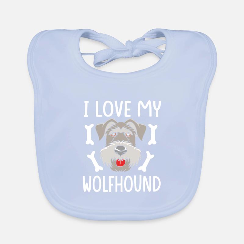 Irish wolfhound Organic Baby Bibs
