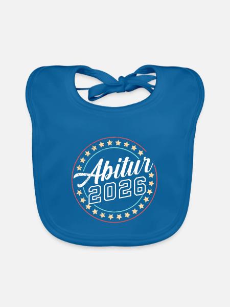 Abi Abitur Schulabschluss - Baby Bio-Lätzchen - Pfauenblau