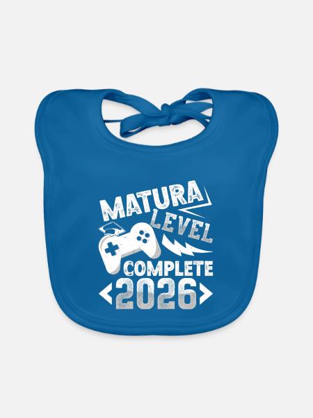 Matura Level Complete Zocker - Baby Bio-Lätzchen - Pfauenblau
