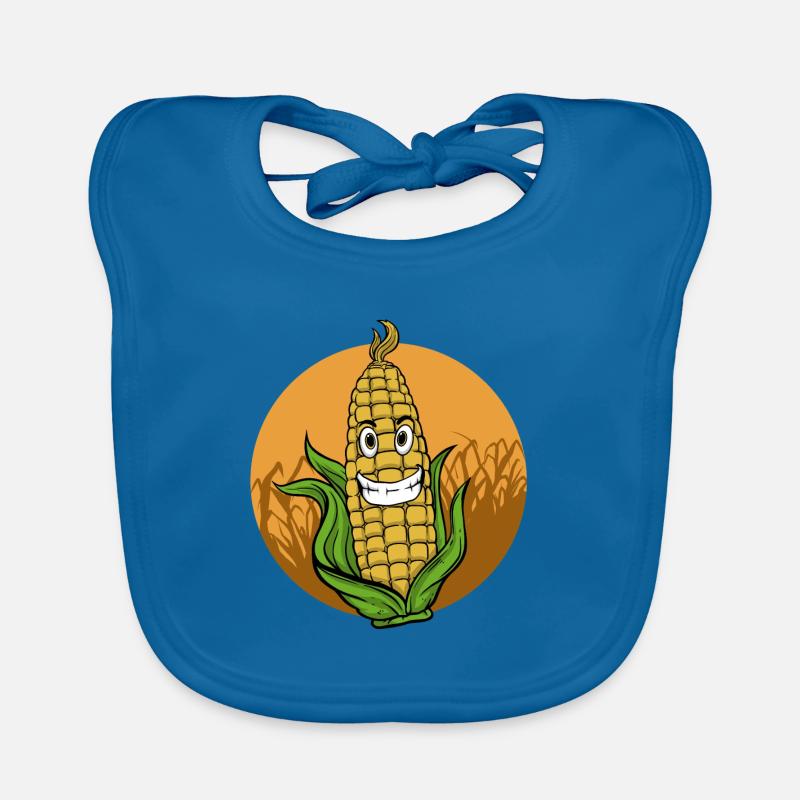 Corn Corn Field Popcorn Farmer Farmer Gift Organic Baby Bibs