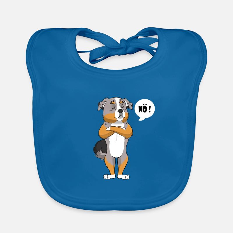 Australian Shepherd Hund - Australian Shepherd Baby Bio-Lätzchen