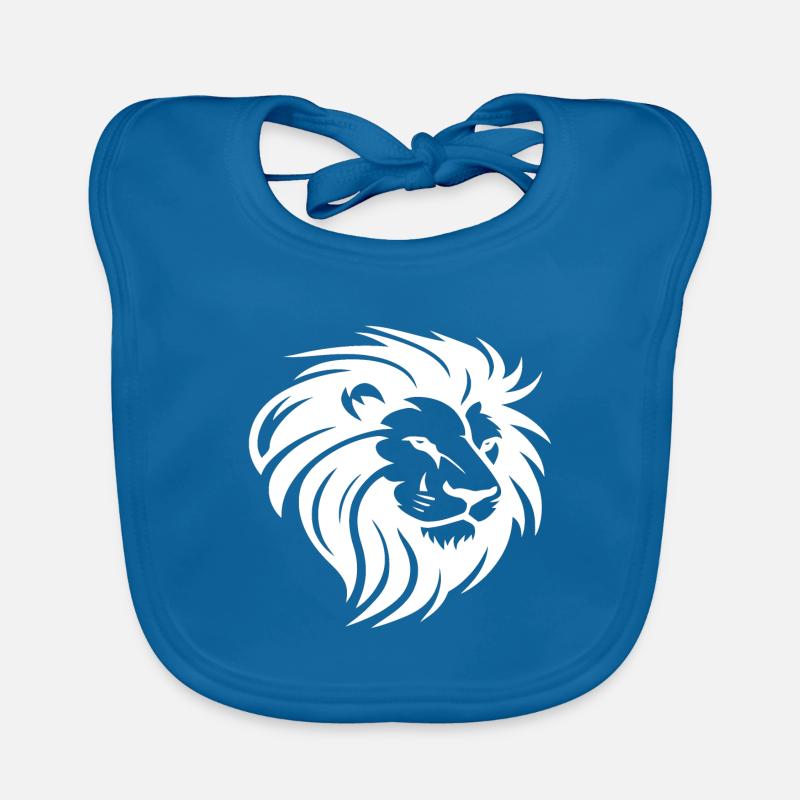 Lion's head with mane Organic Baby Bibs