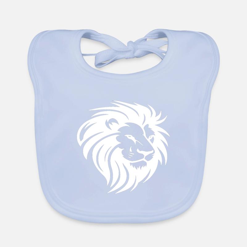 Lion's head with mane Organic Baby Bibs