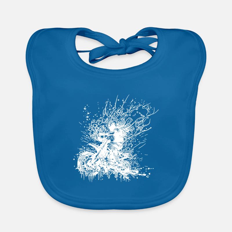Bikerin Splash Style Off-road Ride Organic Baby Bibs