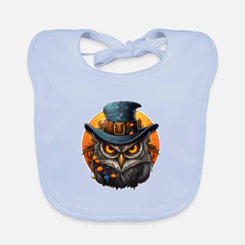 Eule Halloween Baby Bio-Lätzchen