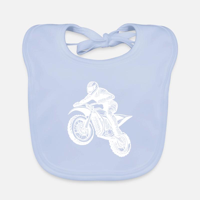 Machine de saut de route de terre de course de moto tout-terrain Bavoir bio Bébé