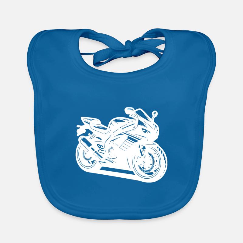 Course automobile, Extrême, Course, Sport automobile - Bavoir bio Bébé - bleu paon