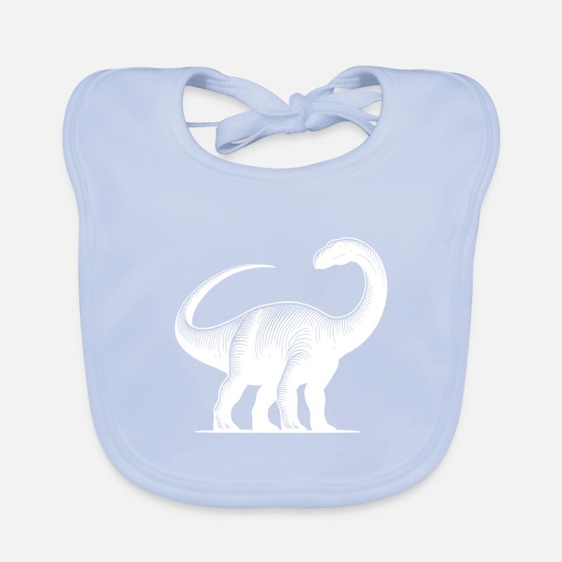Massive Brachiosaurus Dino Dinosaur Organic Baby Bibs