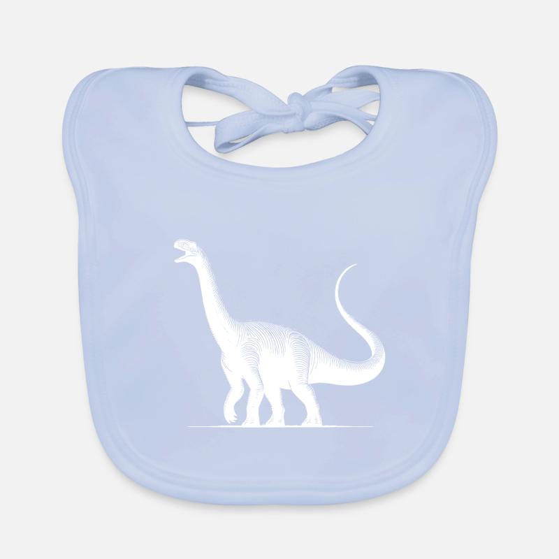 Dino géant Diplodocus dinosaure sauropode Bavoir bio Bébé