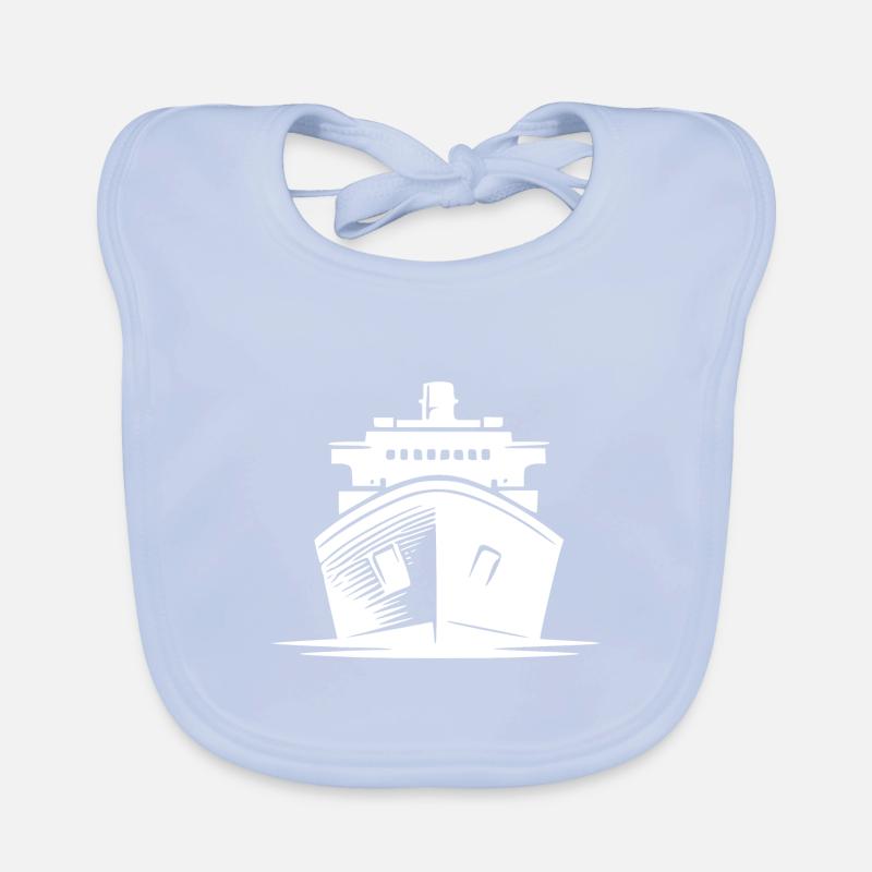 Maquette de bateau constructeur de bateaux cargo Bavoir bio Bébé