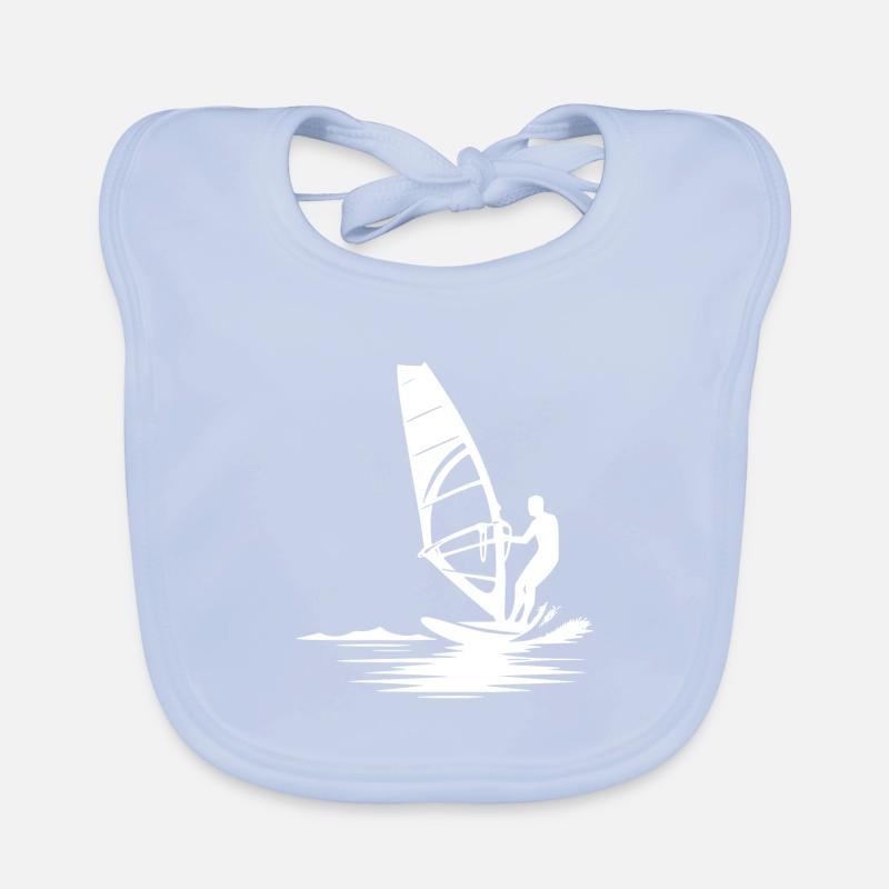 Planche à voile Entraînement de surf Eau et vent Bavoir bio Bébé