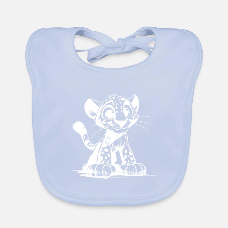 Petit Câlin Bébé Léopard Dessin Enfants Bavoir bio Bébé