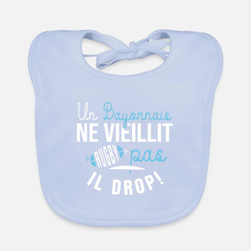 Ruby bayonne anniversaire supporter bayonnais Bavoir bio Bébé