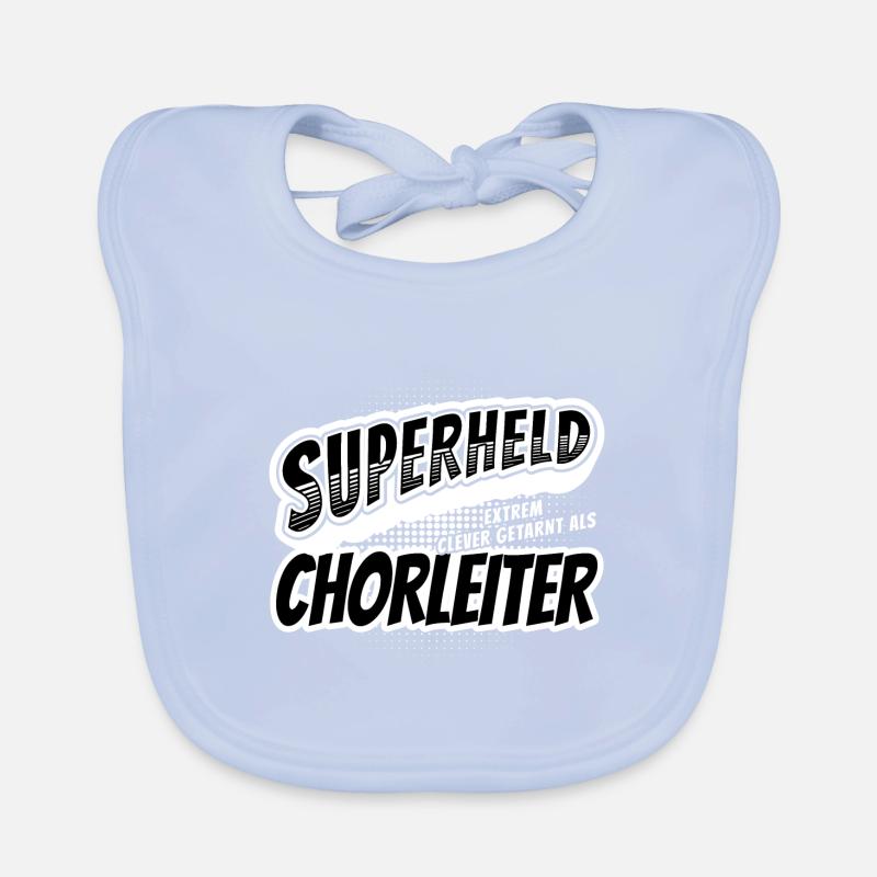 Superheld, clever getarnt als Chorleiter Baby Bio-Lätzchen