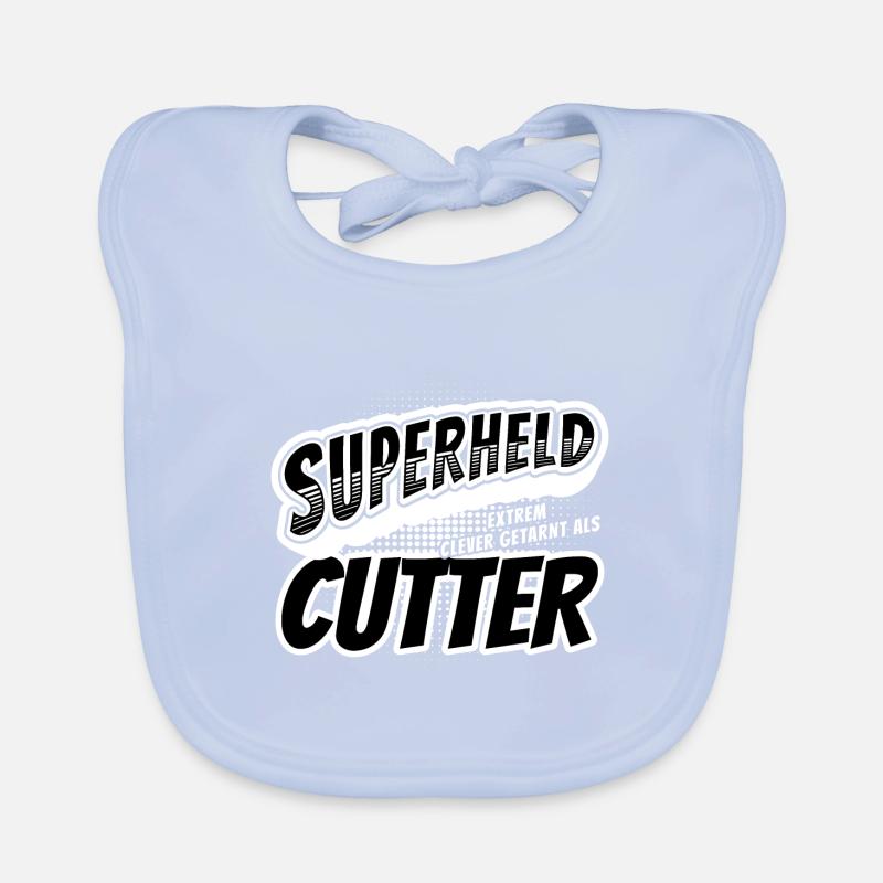 Superheld, clever getarnt als Cutter Baby Bio-Lätzchen