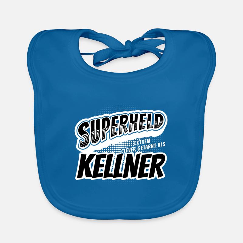 Superheld, clever getarnt als Kellner Baby Bio-Lätzchen