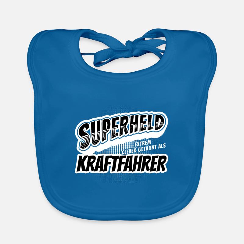 Superheld, clever getarnt als Kraftfahrer Baby Bio-Lätzchen