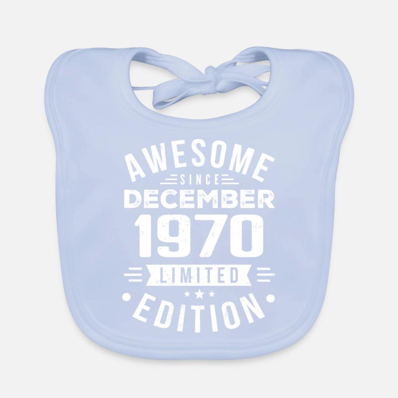 Geburtstagsgeschenk geboren im Dezember 1970 Baby Bio-Lätzchen
