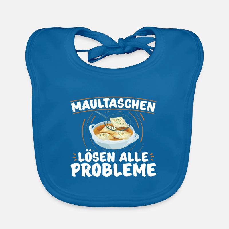 Maultaschen Sprüche | Schwaben Ländle Geschenkidee Baby Bio-Lätzchen