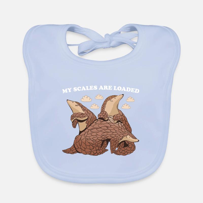 Mes écailles sont chargées Pangolin Bavoir bio Bébé