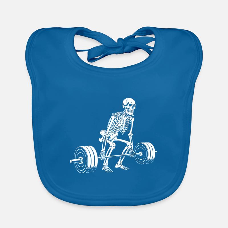 Skeleton, Deadlift, Weight Training, Training Organic Baby Bibs