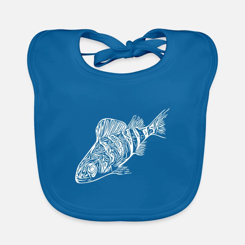 Conception de poisson perche pour les pêcheurs de carnassiers Bavoir bio Bébé