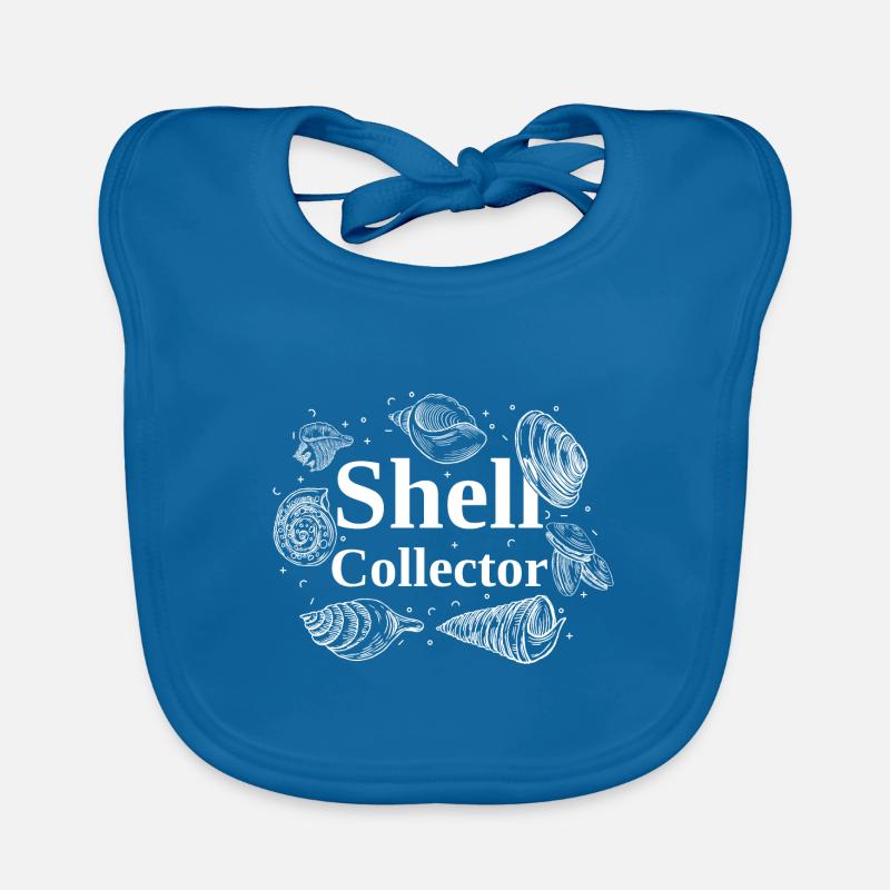 Shell and snail shell collector Organic Baby Bibs